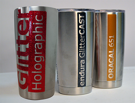 Glitter Vinyl on YETI Mugs