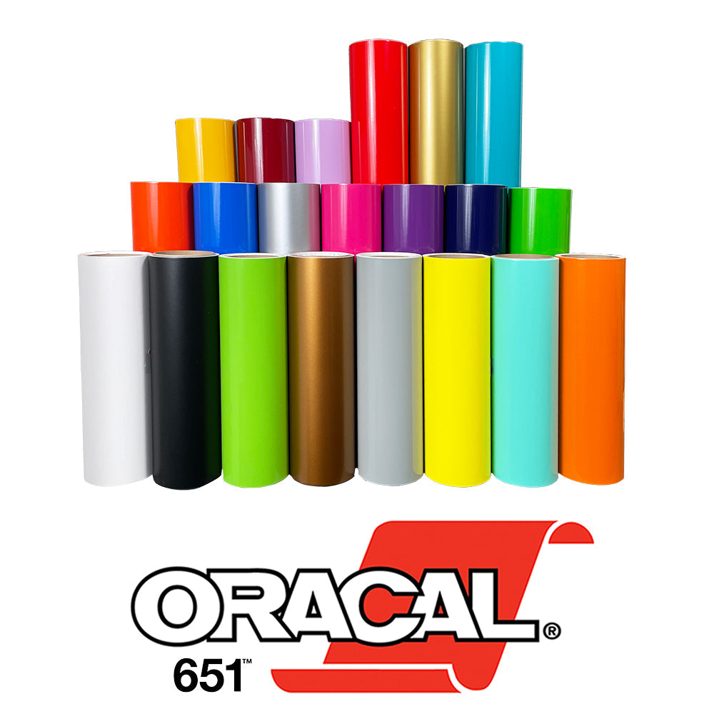 Oracal 651 Permanent Adhesive Vinyl Mega Roll, Size: 12” x 15ft, Gray