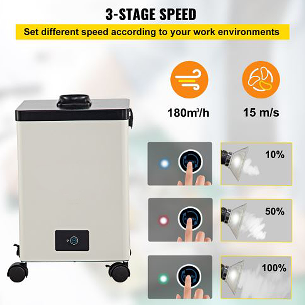 UNINET DTF HEPA Fume Extractor 3 Stage Speed Explanation