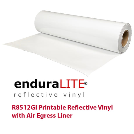 EnduraLITE R8512GI Printable Fleet Reflective Vinyl with Air Egress Liner
