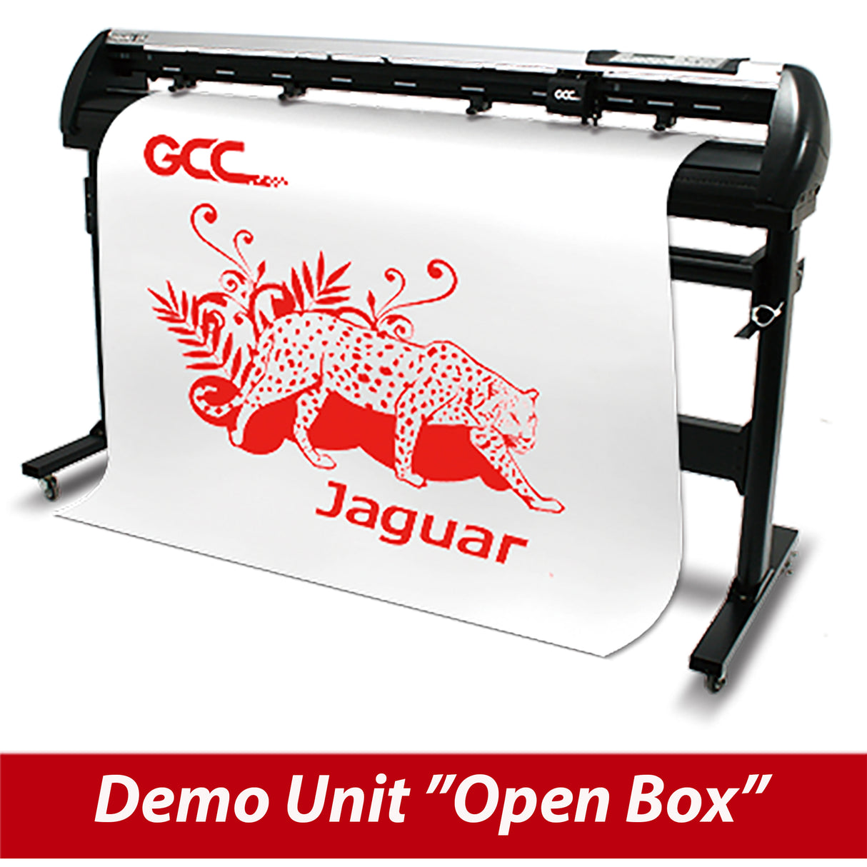 Clearance Cutter: GCC Jaguar V-LX - 40 inch Vinyl Cutter w/Stand & Media Basket