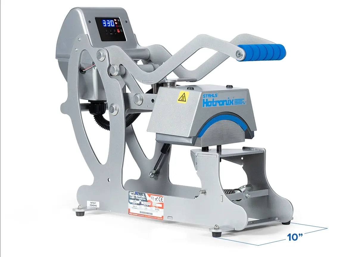 Hotronix Auto Cap Heat Press Closed Dimensions