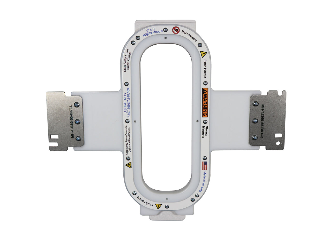 Mighty Hoop for SWF Embroidery Machines - 9 In x 3 In
