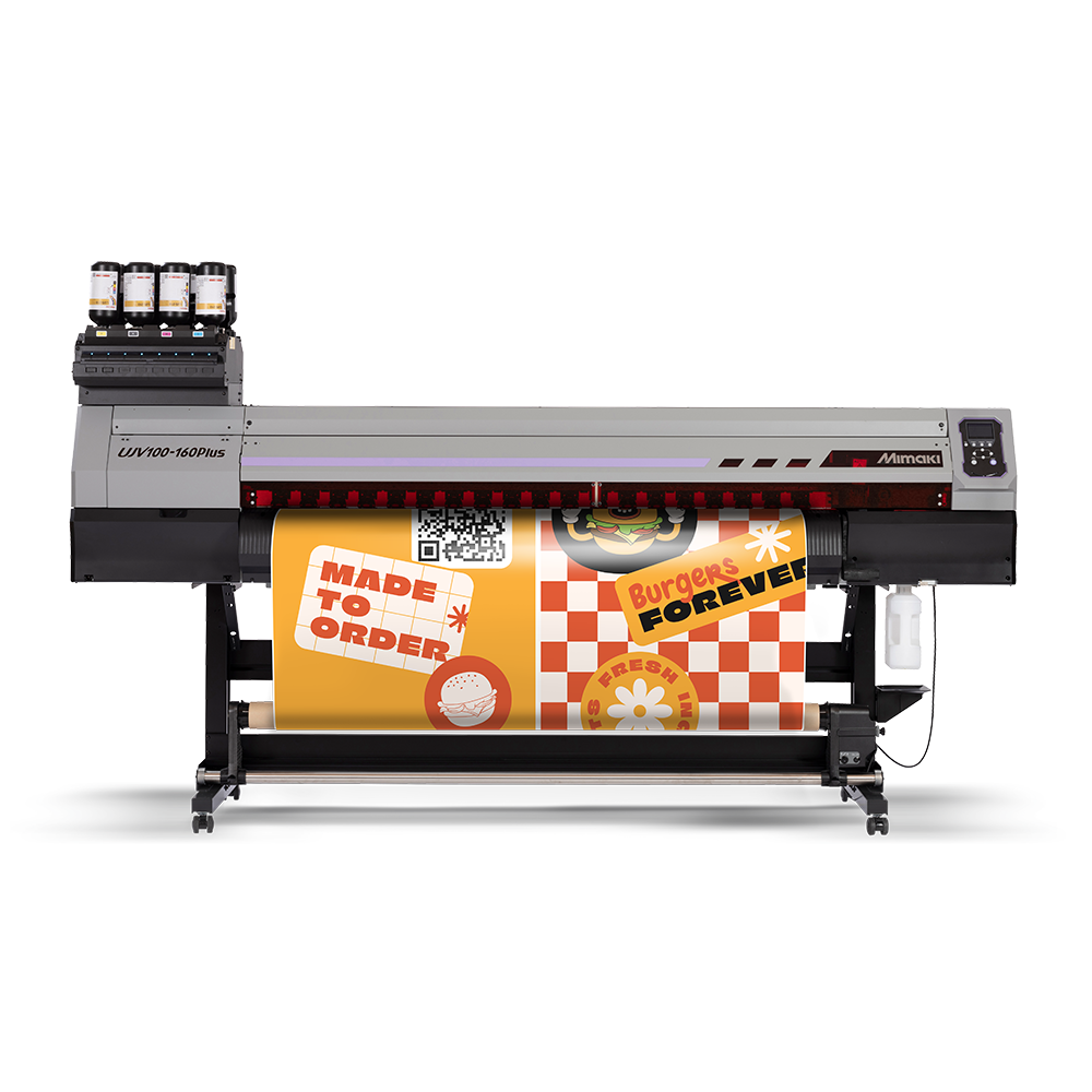 Mimaki UJV100-160 Plus Series - 64 Inch UV-LED Printer with Printed Media