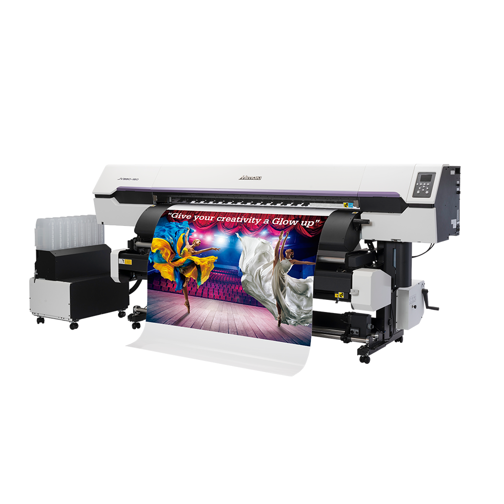 Mimaki JV330-160 Series - 64 Inch Printer Right View with Printed Media