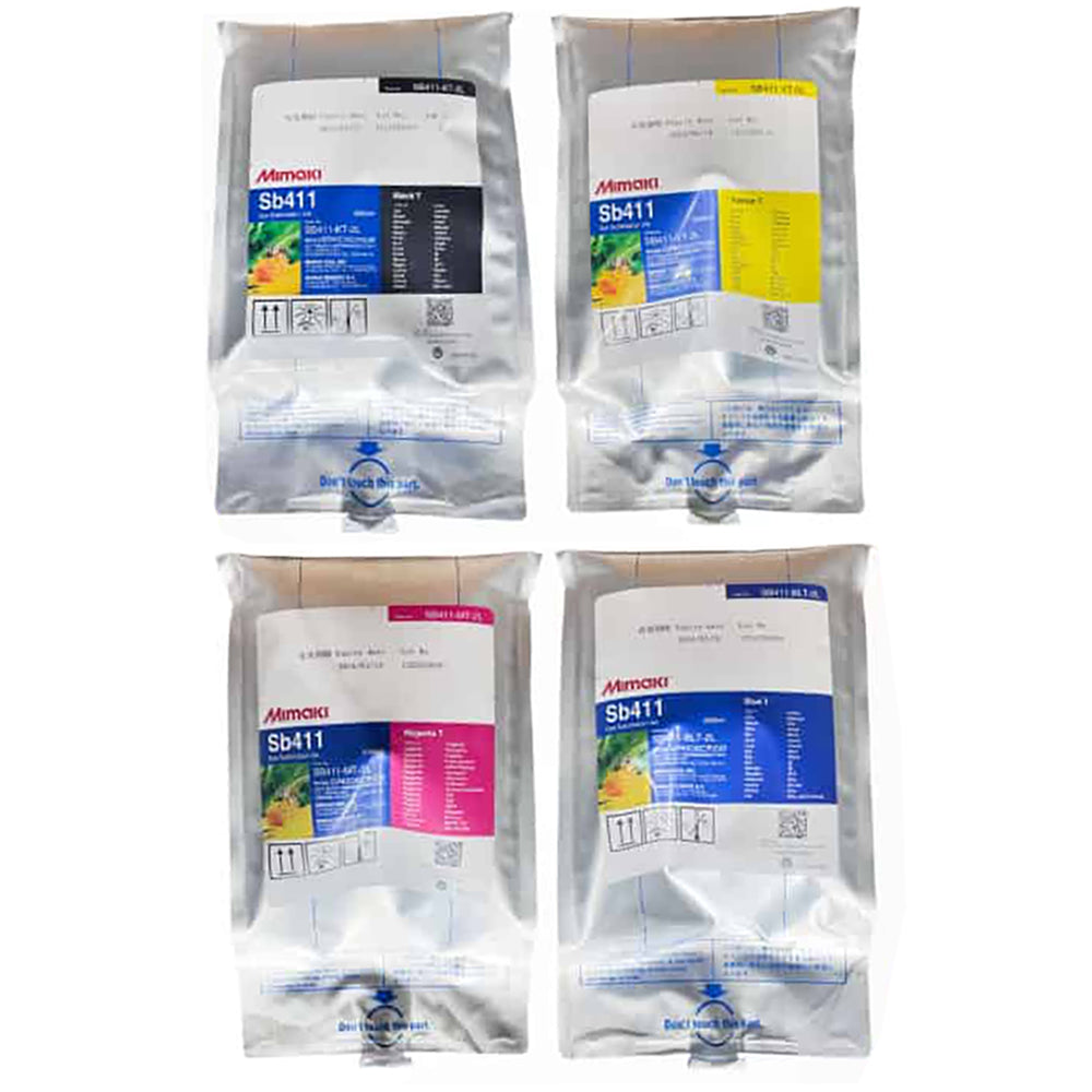 Mimaki 6Sb411/410 - 6 Color with Fluorescent Starter Sublimation Ink Kit