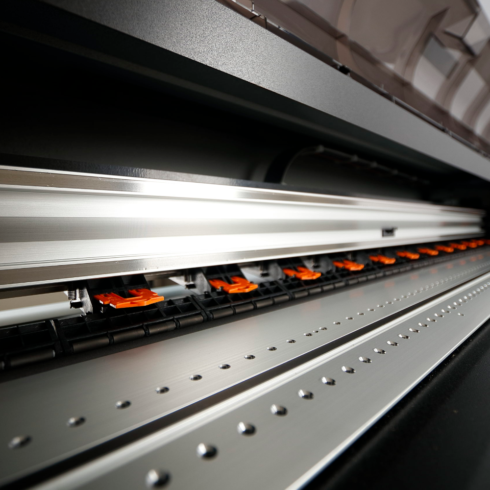 MUTOH XpertJet 1341SR PRO - 54 Inch Eco-Solvent Printer Close Up of Platen