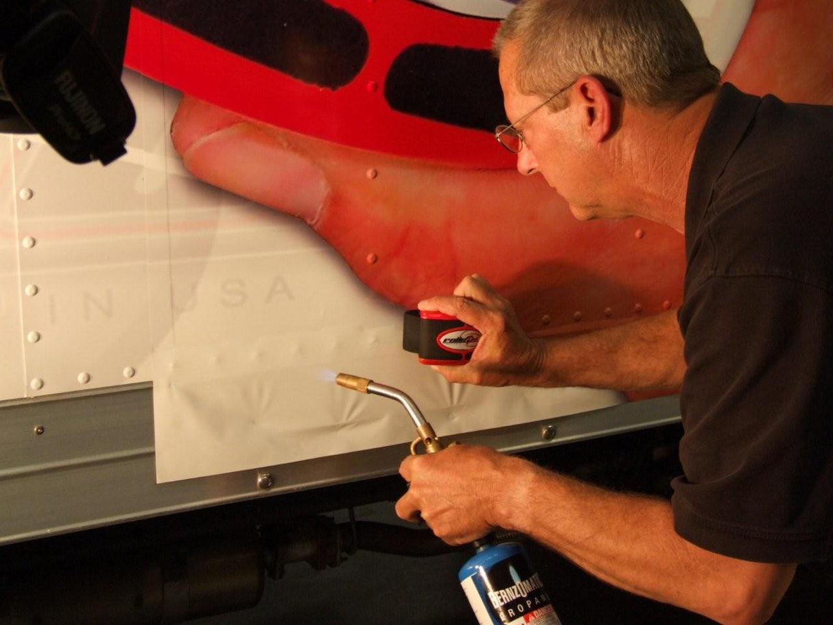 RollePro Roller Applicator In Use Applying Graphic