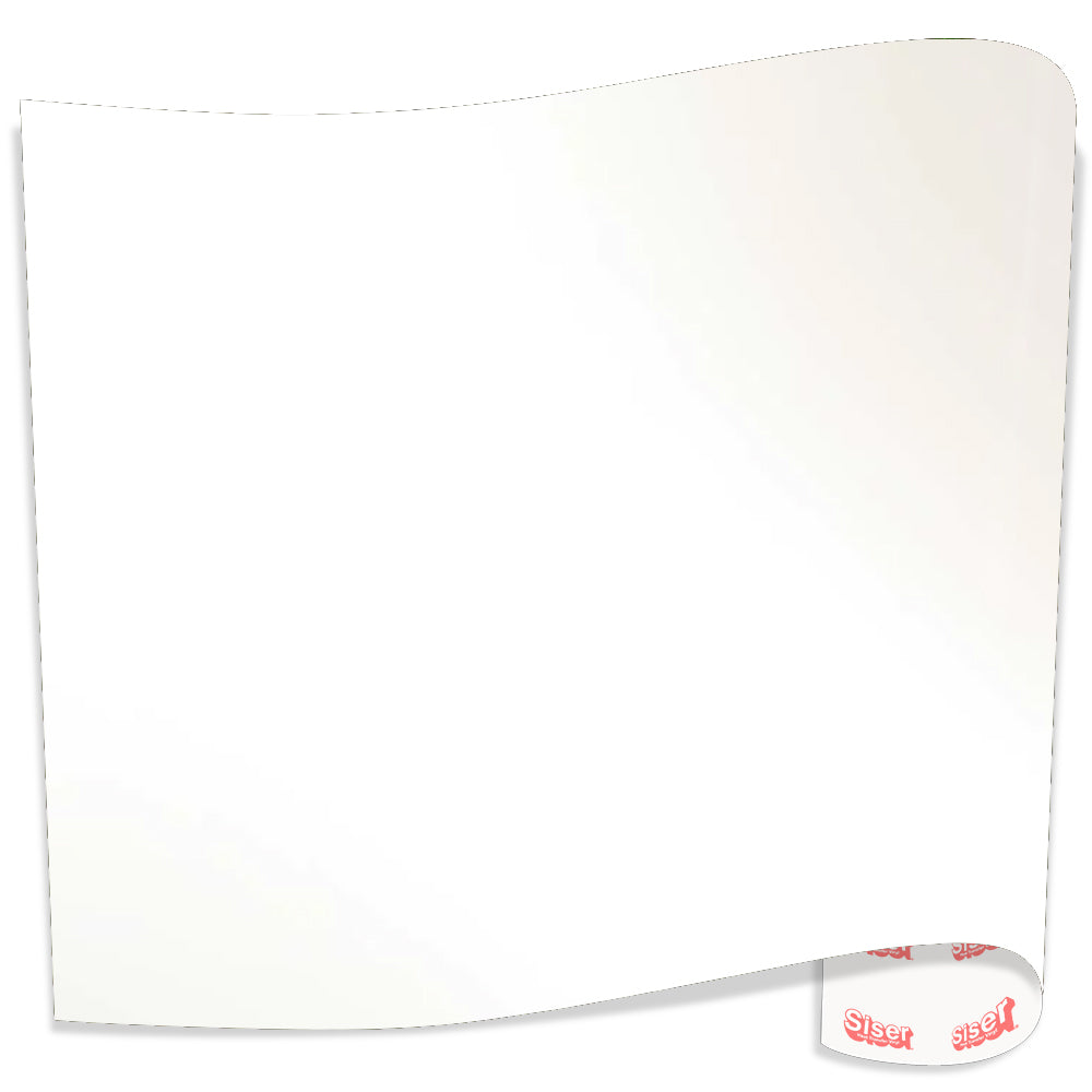 SISER EasyWeed Electric - Heat Transfer Vinyl - 15 in x 15 ft - Electric White Opal