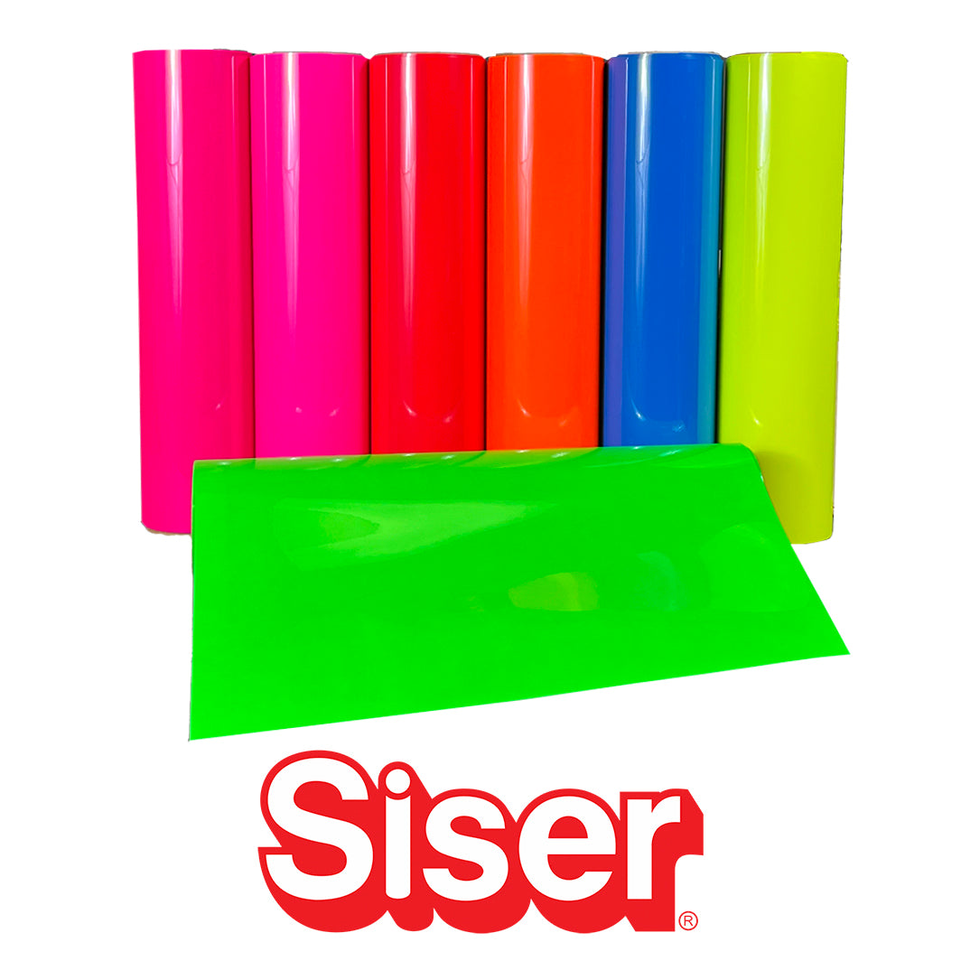 Siser Fluorescent Easyweed Heat Transfer Vinyl HTV Sheet Yard Roll