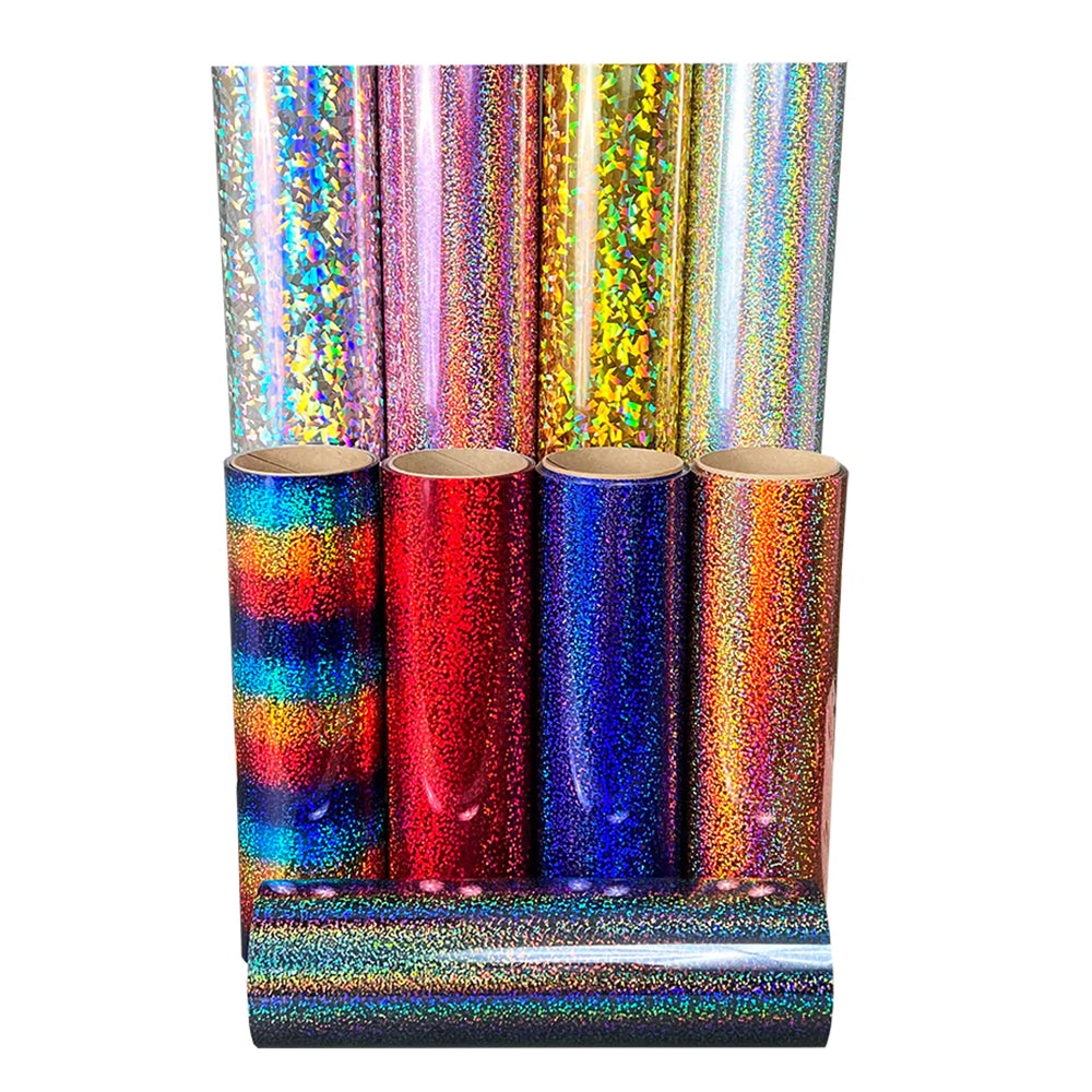 Siser Holographic Glitter Heat Transfer Vinyl – 20x12 Inch Sheet – For T-Shirts & Crafts