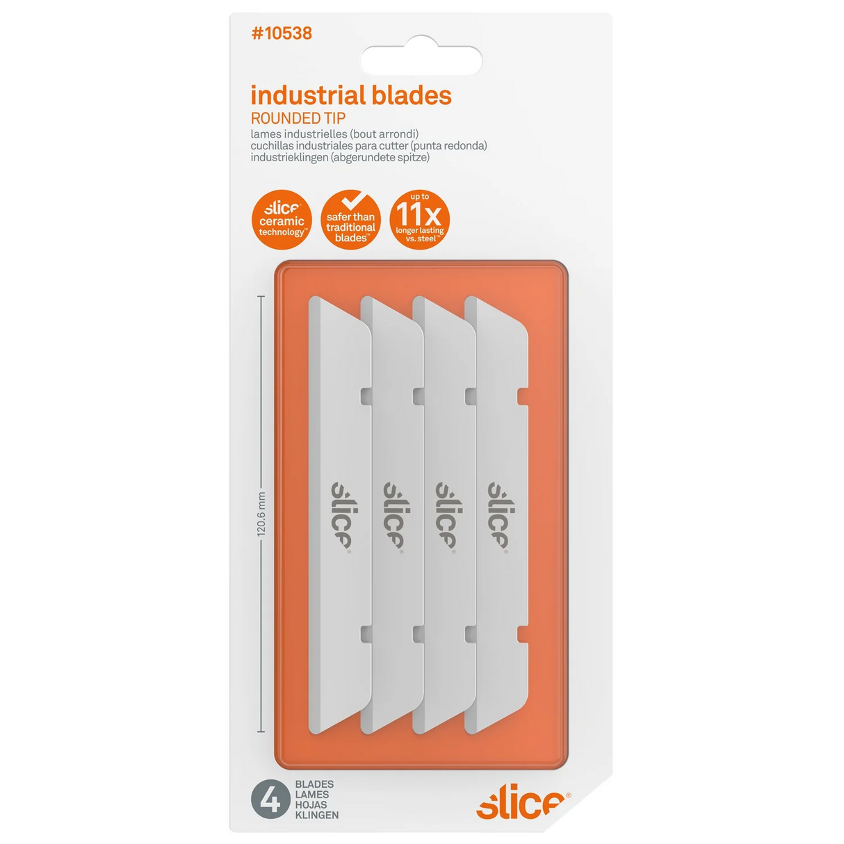 Slice Industrial Blades - Rounded Tip