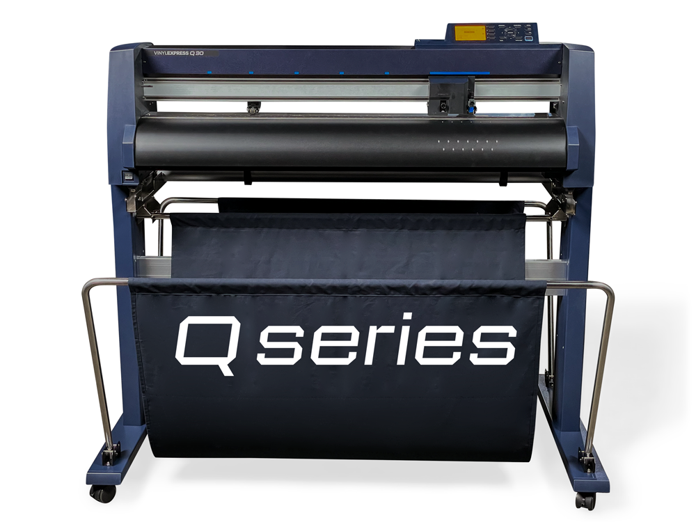 Vinyl Express Q Series Gen 3 - 30-inch Vinyl Cutter, Stand, & Media Basket