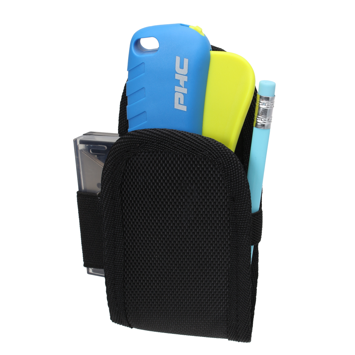 PHC Universal Safety Knife Fabric Holster with Tools loaded