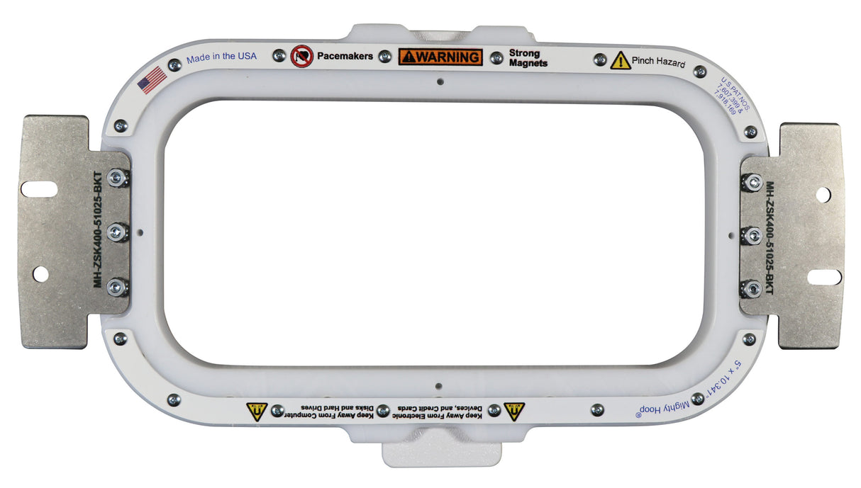 Mighty Hoop for SWF Embroidery Machines - 5 In x 10 In