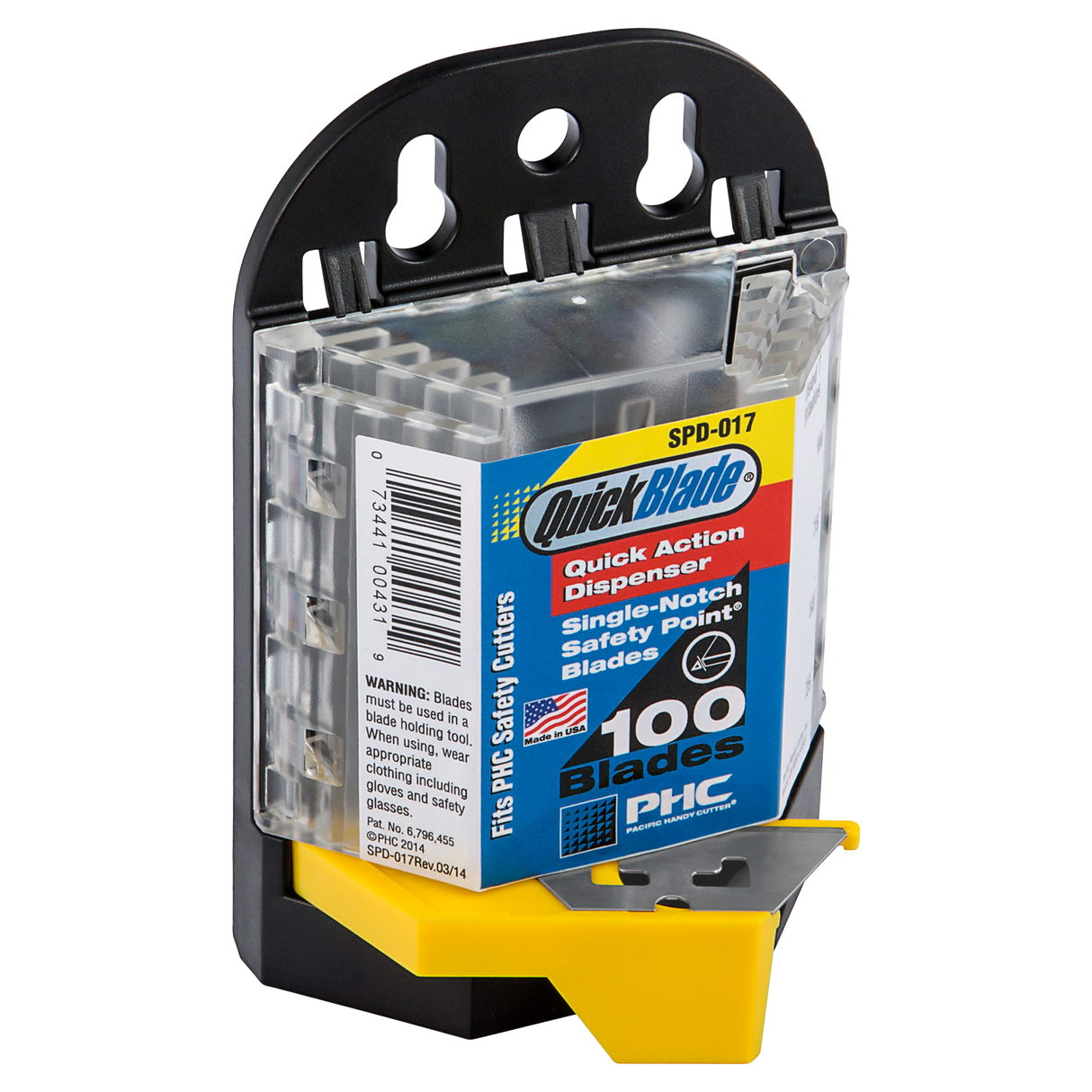 PHC SPD-017 Safety Point Blade Dispenser - Dispensing Blade