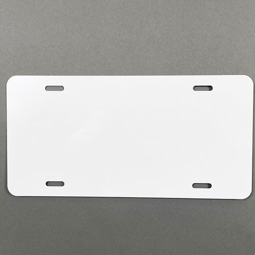 Aluminum License Plate Blanks - 40 mil - 6 in x 12 in - 5 Colors