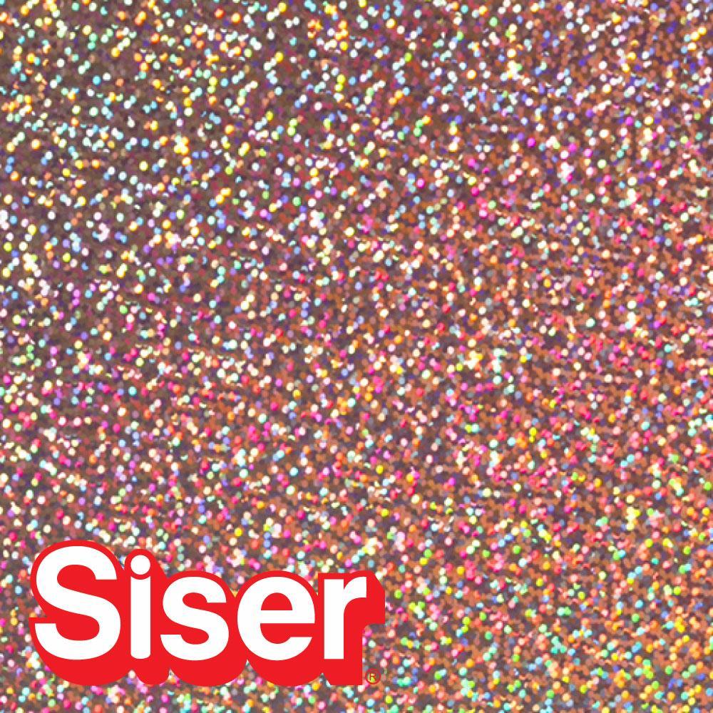 Siser Holographic HTV - Holographic Heat Transfer Vinyl - 20 in x 15 ft -  20 in x 15 ft / Silver