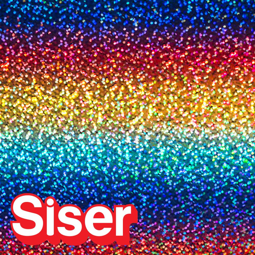 Siser Holographic Heat Transfer Vinyl (HTV) - Black - 20 in x 1 Foot Sheet