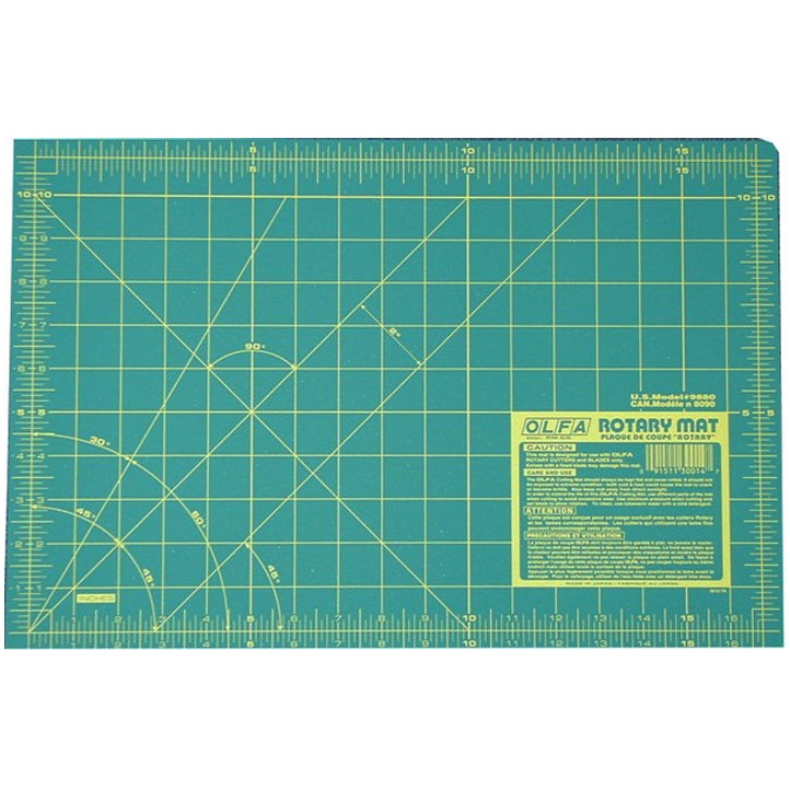OLFA Self-Healing Double-Sided Rotary Cutting Mat - 12 in x 18 in