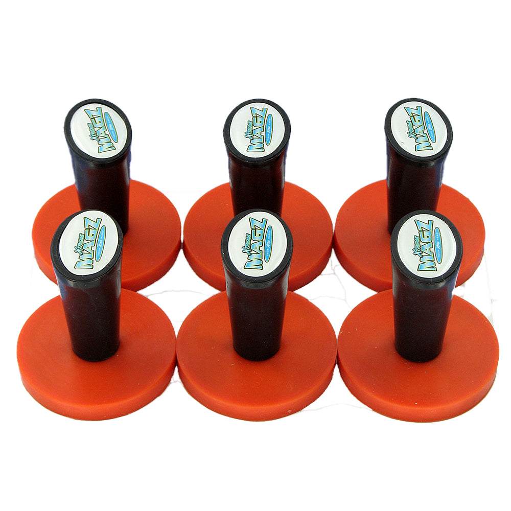 Xtreme Magz Vinyl Positioning Magnets with Handle - 6 pack