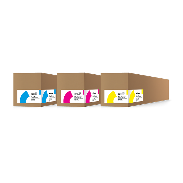 UniNet iColor 650 Fluorescent Toner & Drum Cartridges - Cyan, Magenta & Yellow