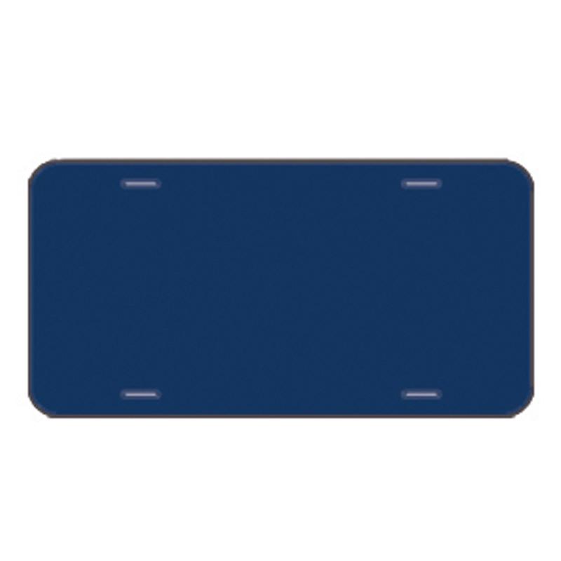 Aluminum License Plate Blanks - 40 mil - 6 in x 12 in - 5 Colors