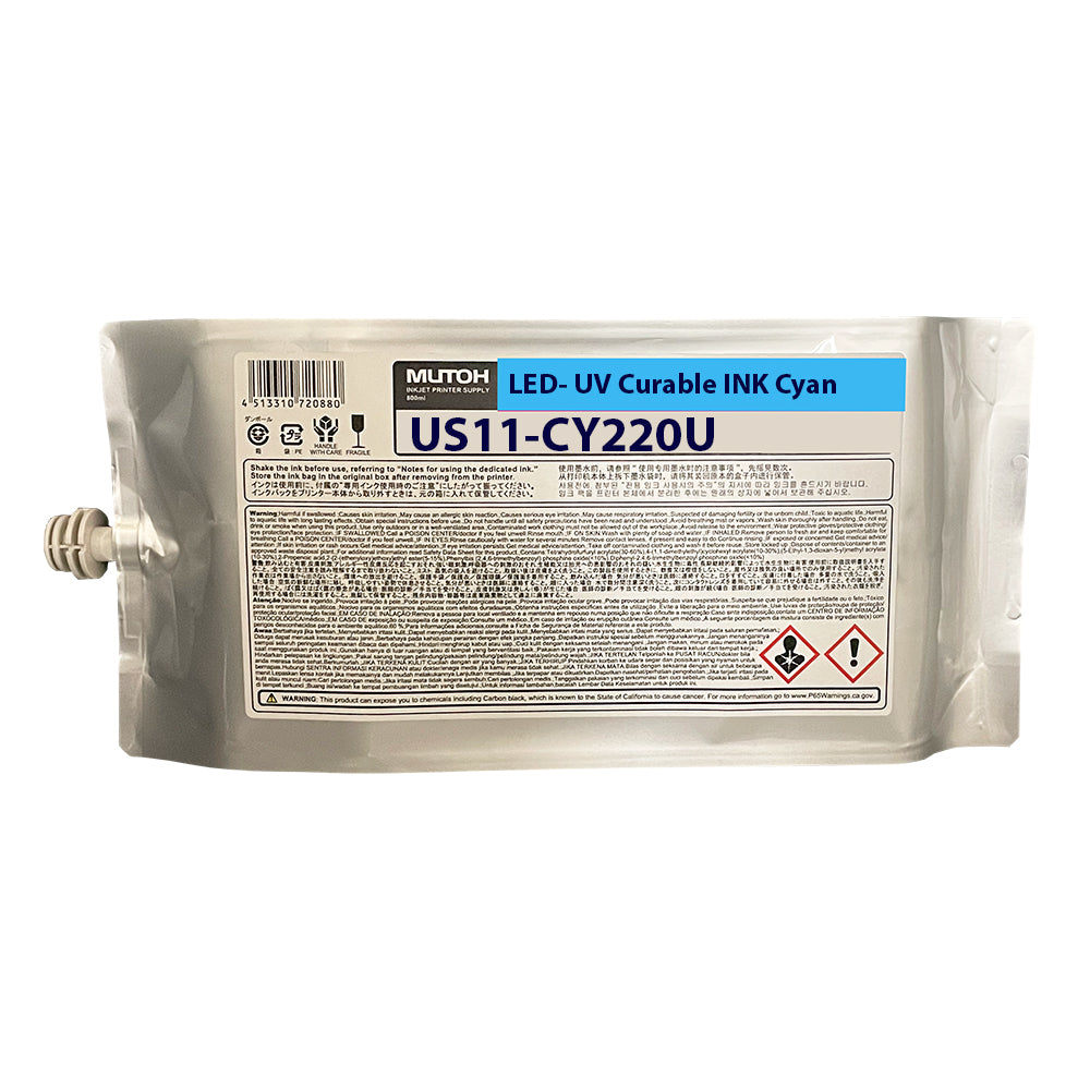 Expiring Soon Inks - MUTOH US11 Flexible UV-LED Ink - 220ml