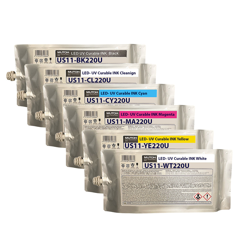 Expiring Soon Inks - MUTOH US11 Flexible UV-LED Ink - 220ml