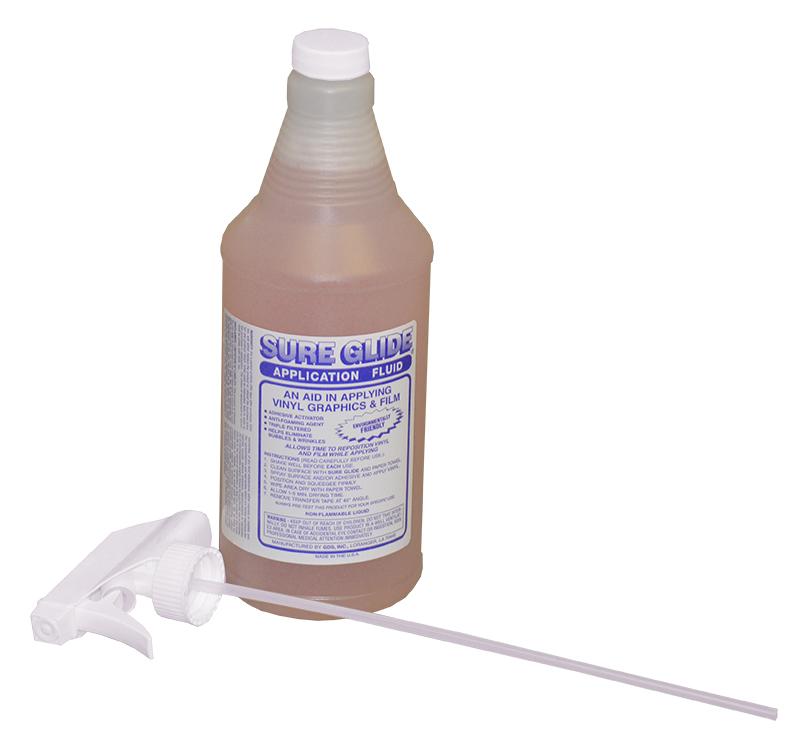 Sure Glide Vinyl Application Fluid with Sprayer - 1 Quart