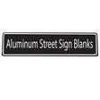 Black Aluminum Street Sign Blank