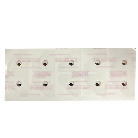 PowerTabs by Banner Ups - Adhesive Grommet Tabs - Mini - Clear - 100 pack