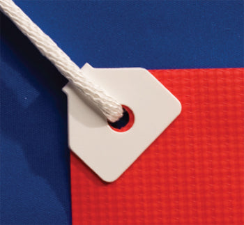 Banner Ups - Adhesive Grommet Tabs - Mini - White - 100 pack