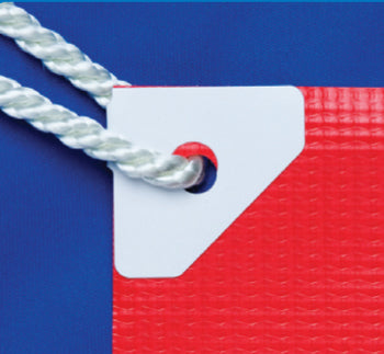 PowerTabs by Banner Ups - Adhesive Grommet Tabs - Large - White - 100 pack