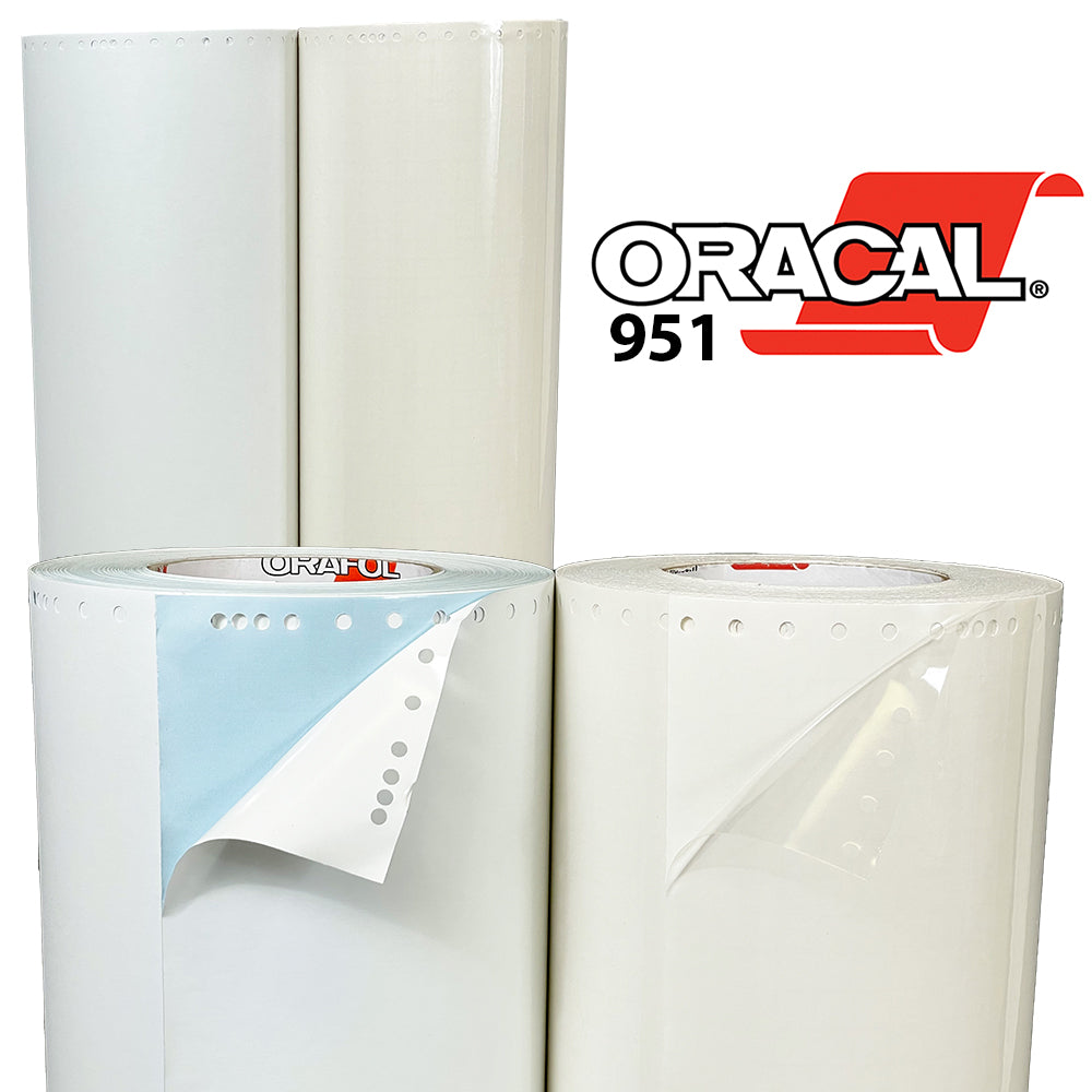 Oracal 8300 Transparent Vinyl - 15 in x 50 yds - Punched