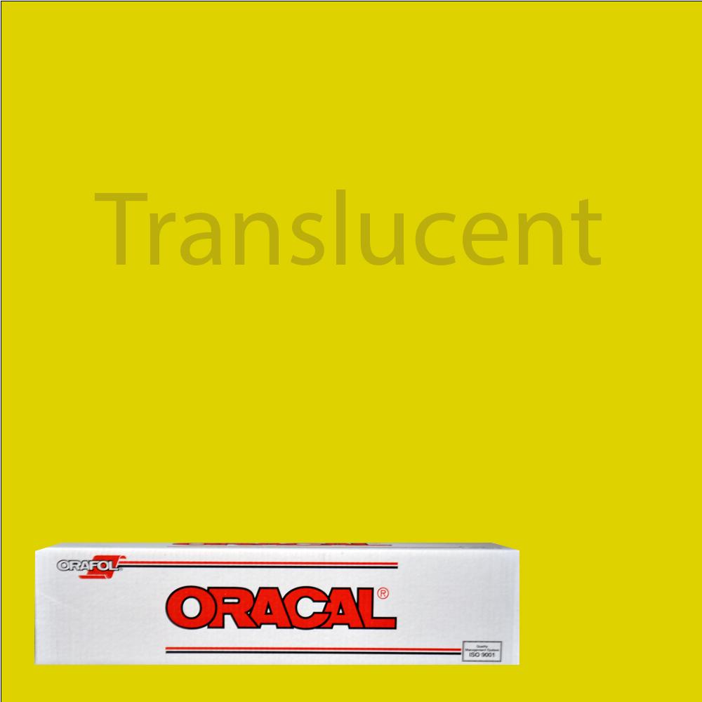 Oracal 6510 Fluorescent Cast Vinyl - 24 in x 10 yds - 24 in x 10 yds /  Yellow