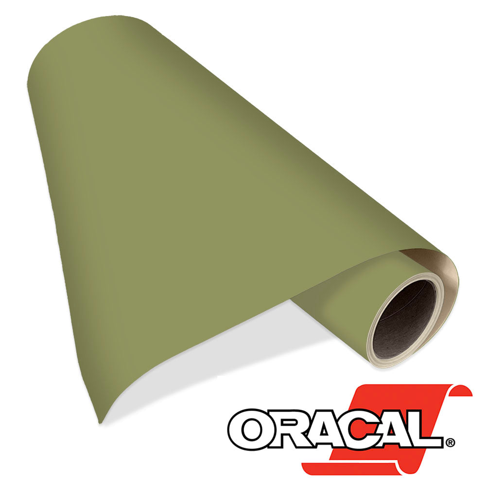 Olive ORACAL 631 Matte Removable Adhesive Vinyl Sheets