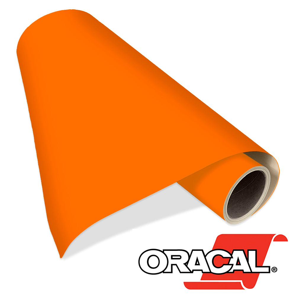 Oracal 6510 Fluorescent Cast Vinyl - 24 in x 10 yds - 24 in x 10 yds /  Orange