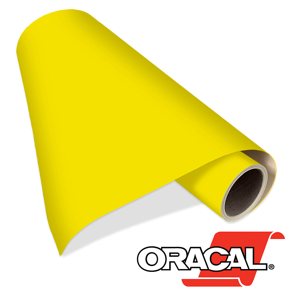  Yellow Glossy 12 x 10 Foot Roll of Oracal 651 Permanent  Adhesive-Backed Vinyl for Craft Cutters, Punches and Vinyl Sign Cutters :  Arts, Crafts & Sewing