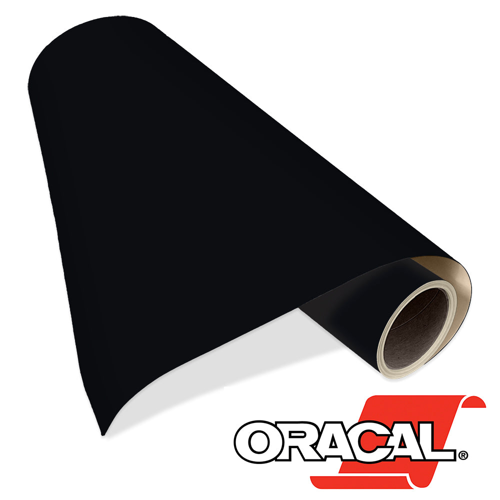 Oracal 651 Matte Permanent Vinyl 12 Inch x 6 Feet – Black Rock