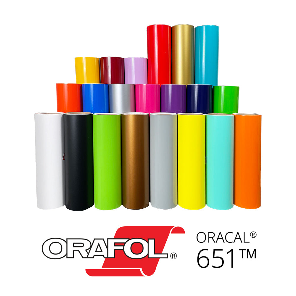 10 assorted colors 12 x 12 Hobby vinyl rolls oracal 651 monograms  permanent 798896140268