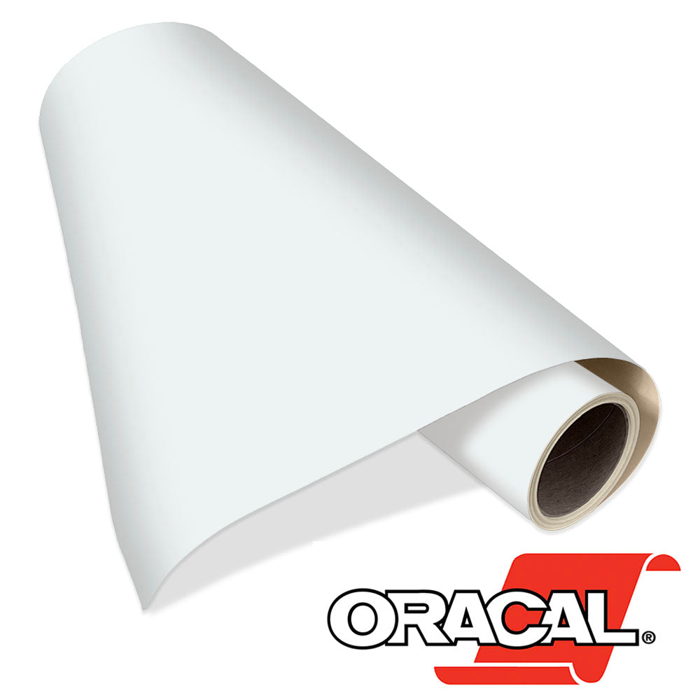 Oracal 951 Premium Cast Vinyl - All Sizes - Black, White, & Transparent -  White / 15 in x 10 yds - Punched