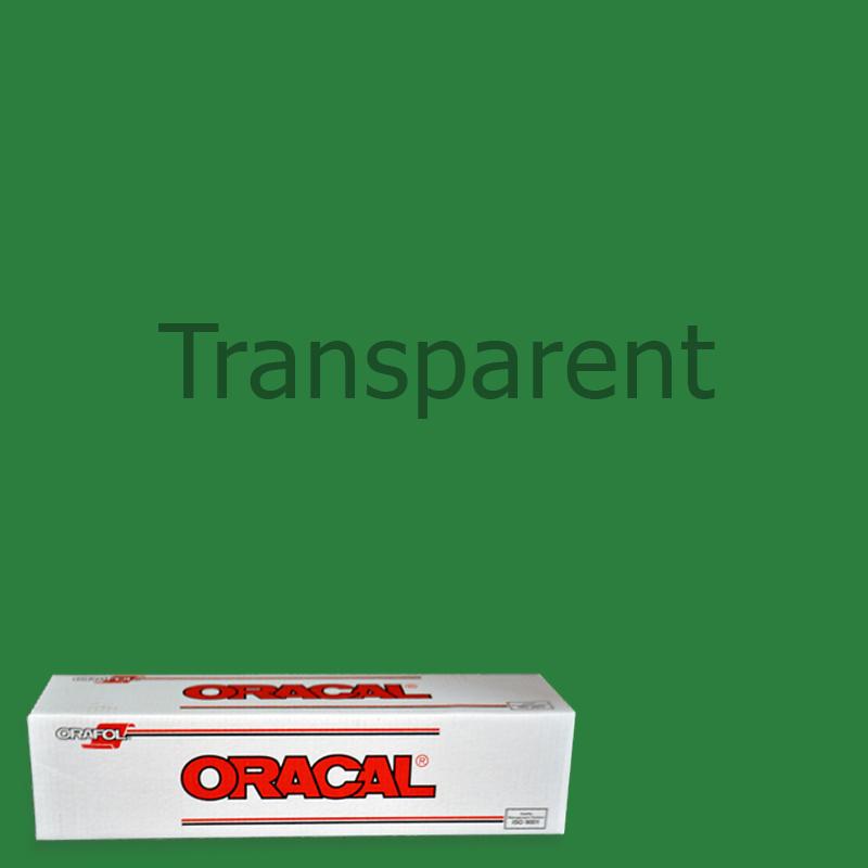 Oracal 8300 Transparent Vinyl - 15 in x 50 yds - Punched