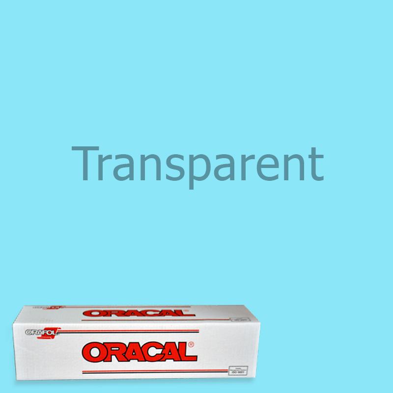 Oracal 8300 Transparent Vinyl - 15 in x 50 yds - Punched