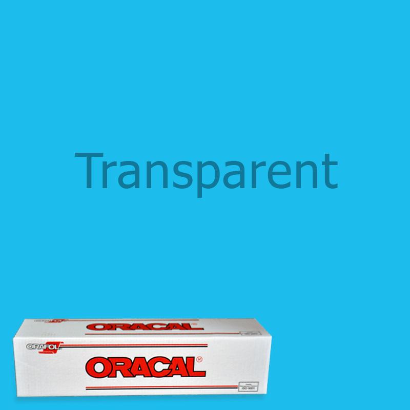Oracal 8300 Transparent Vinyl - 15 in x 50 yds - Punched