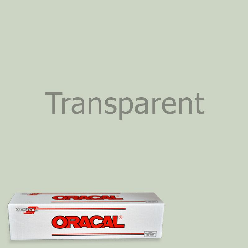 Oracal 8300 Transparent Cal - Transparente Vinylfolie