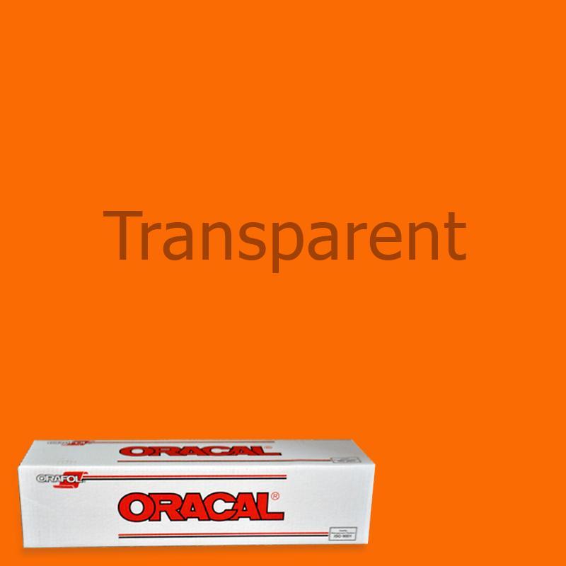 Oracal 8300 Transparent Vinyl - 48 in x 50 yds - Orange / 48 in x 50 yds