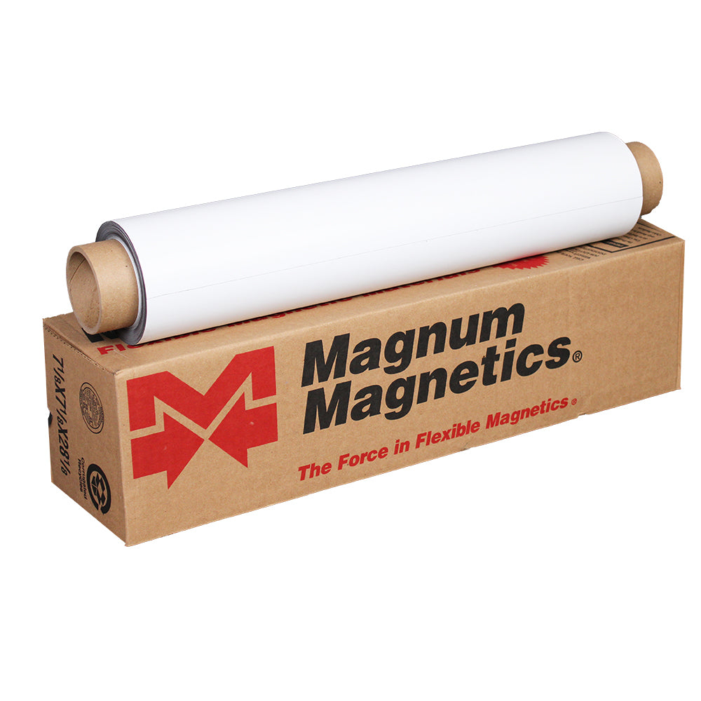 Superior Graphic Supplies Magnetic White Material - Flexible Magnetic Sheet  Roll - 30 Mil / 0.03 Thick - 24 x 30