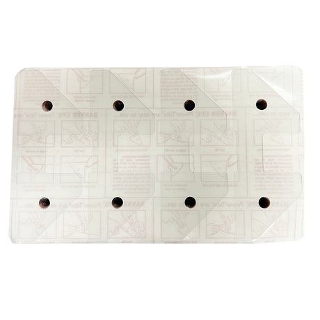 PowerTabs by Banner Ups - Adhesive Grommet Tabs - Large - Clear - 100 pack