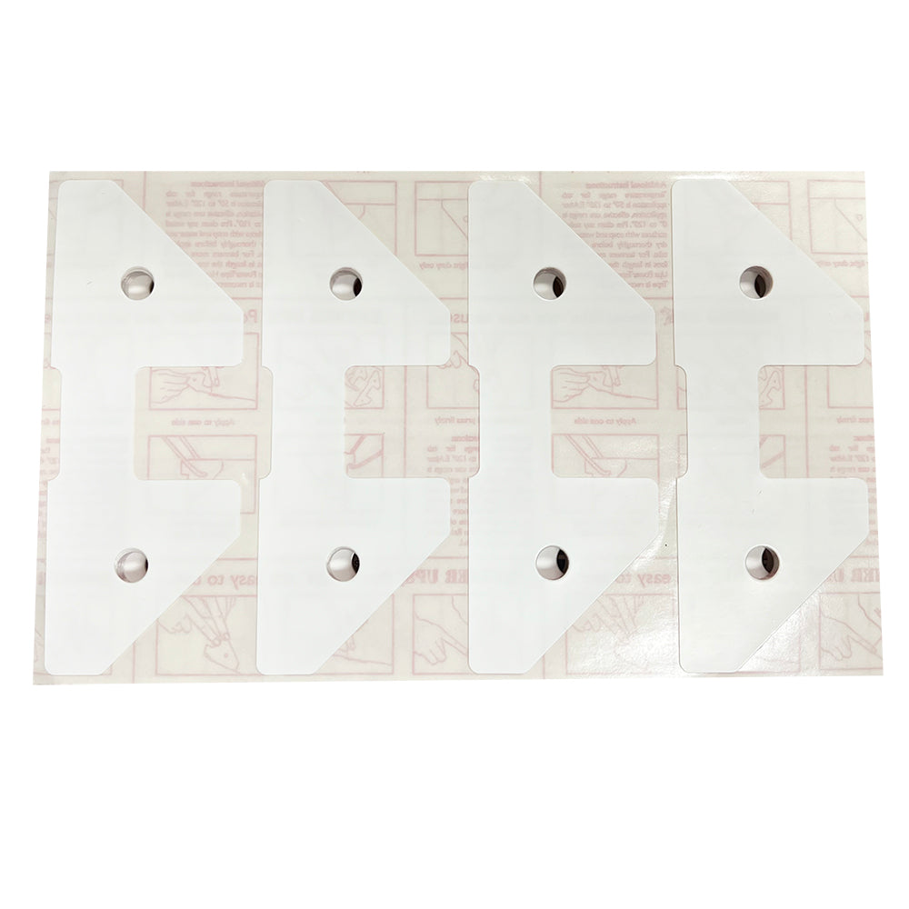 PowerTabs by Banner Ups - Adhesive Grommet Tabs - Large - White - 100 pack